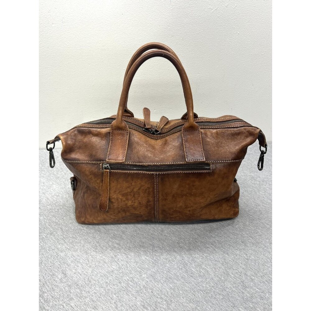 Iswee Genuine Leather Satchel Tote Bag Top Handle Handbag Designer Brown Purse - Picture 6 of 15